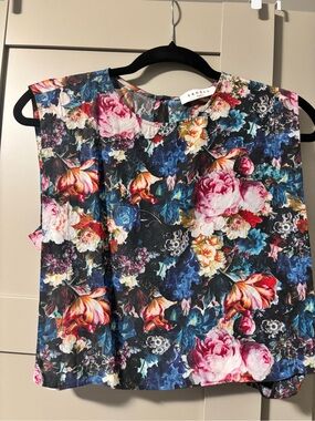 Sandro Paris silk floral top- size 1/ small